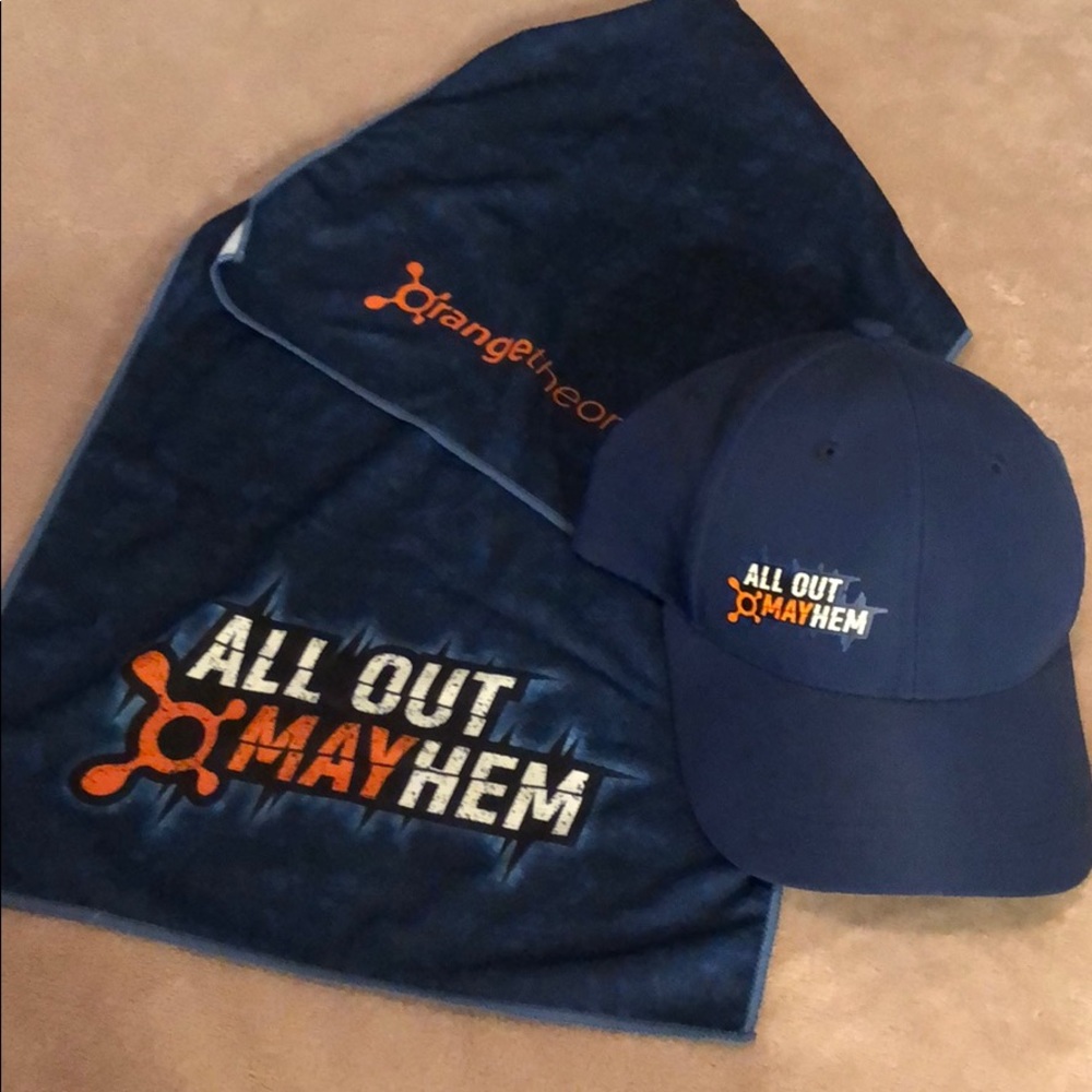 Orange Theory Fitness Hat and Towel